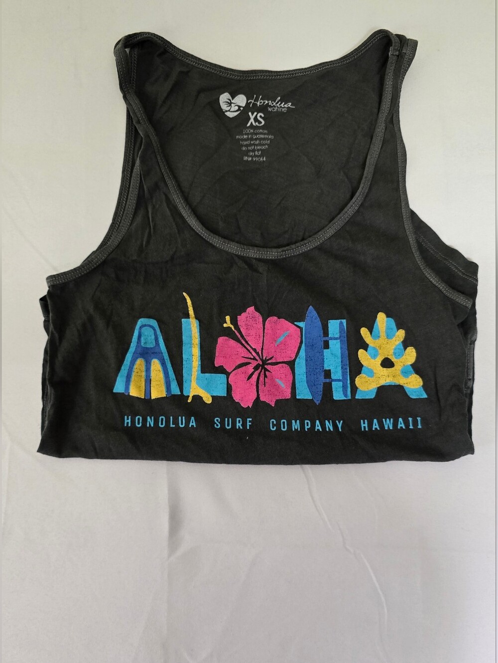 Honolua Surf Company Aloha Graphic Tank Size XS